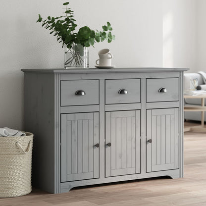 Dressoir Bodo 115,5X44X80 Cm Massief Grenenhout Grijs Grijs