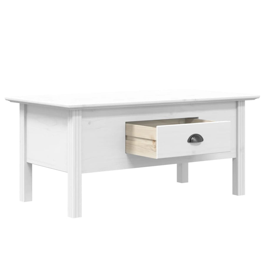 Salontafel Bodo 00X55X45 Cm Massief Grenenhout Wit