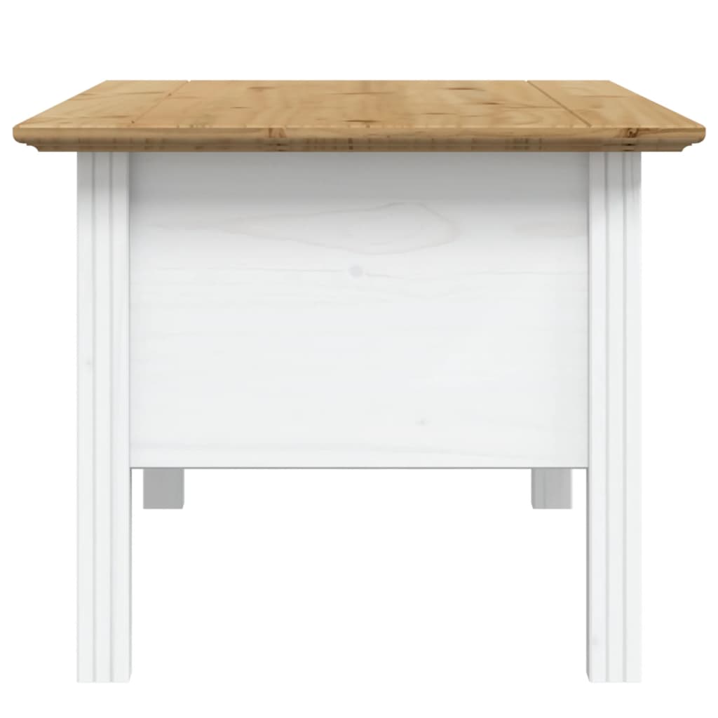 Salontafel Bodo 00X55X45 Cm Massief Grenenhout Wit En Bruin