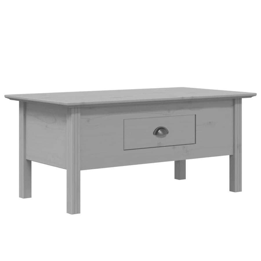 Salontafel Bodo 100X55X46 Cm Massief Grenenhout Grijs