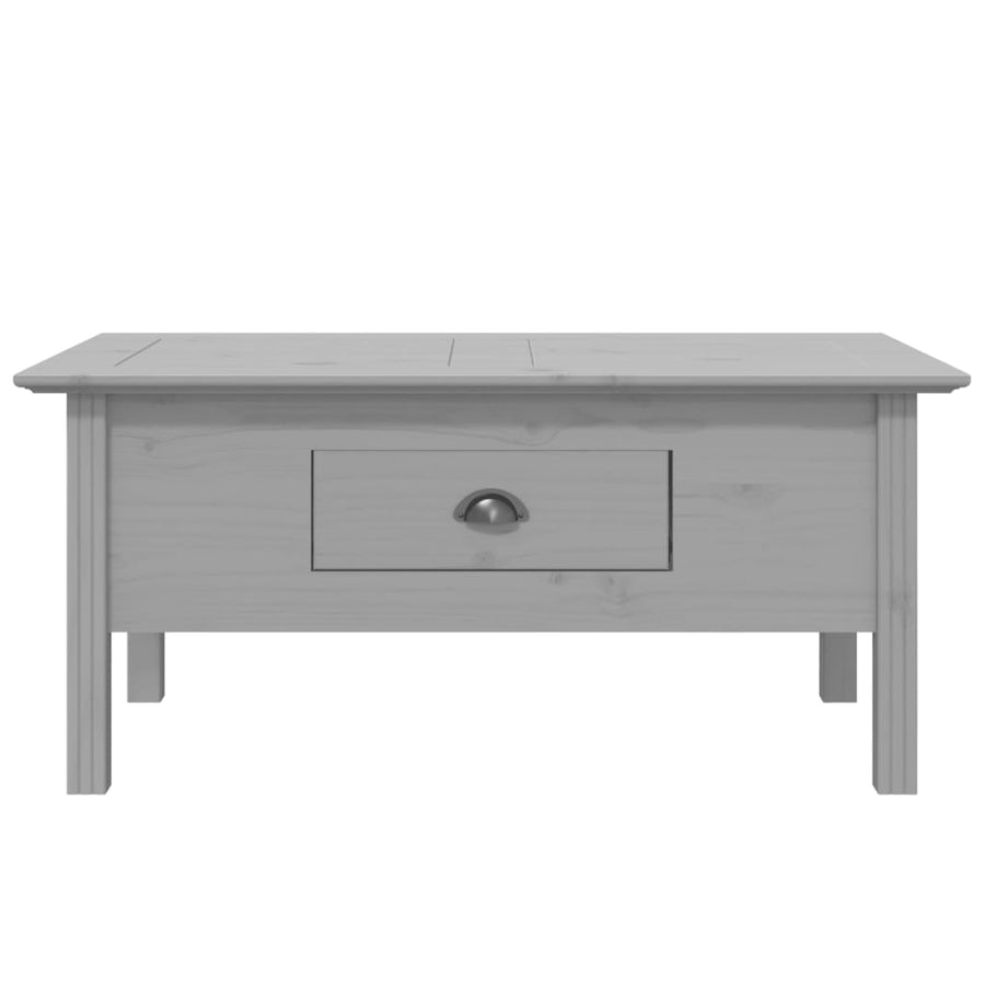 Salontafel Bodo 100X55X46 Cm Massief Grenenhout Grijs