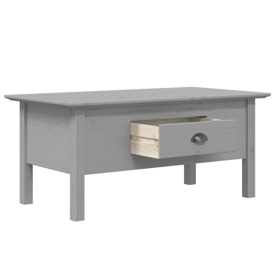 Salontafel Bodo 100X55X46 Cm Massief Grenenhout Grijs