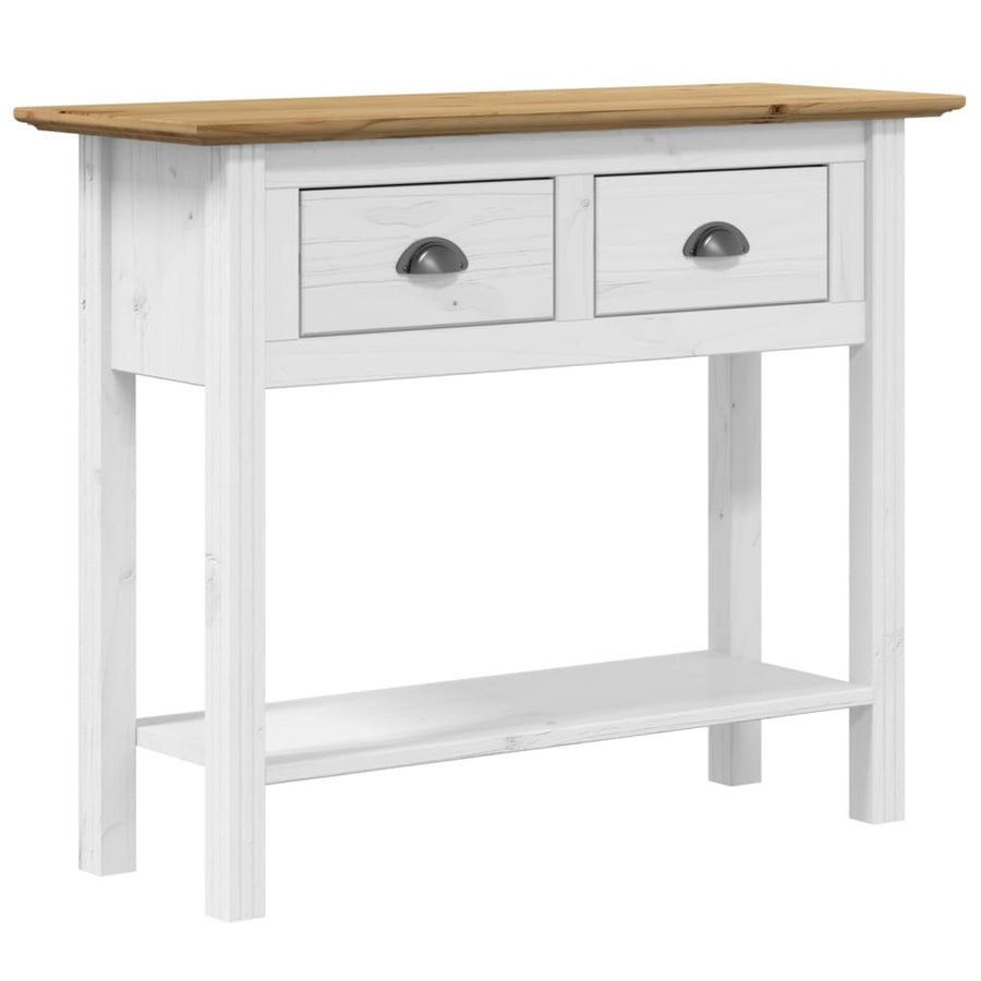 Wandtafel Bodo 90X34,5X73 Cm Massief Grenenhout Bruin