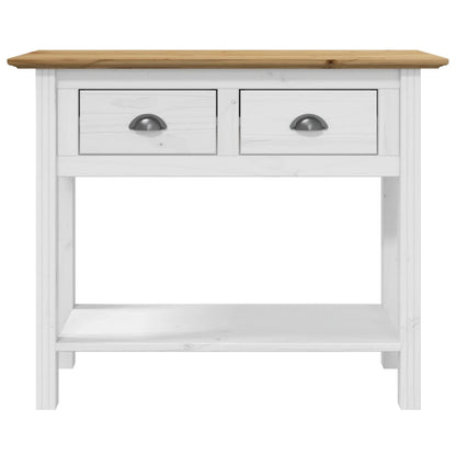 Wandtafel Bodo 90X34,5X73 Cm Massief Grenenhout Bruin
