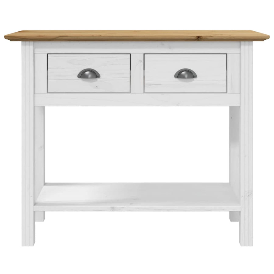 Wandtafel Bodo 90X34,5X73 Cm Massief Grenenhout Bruin