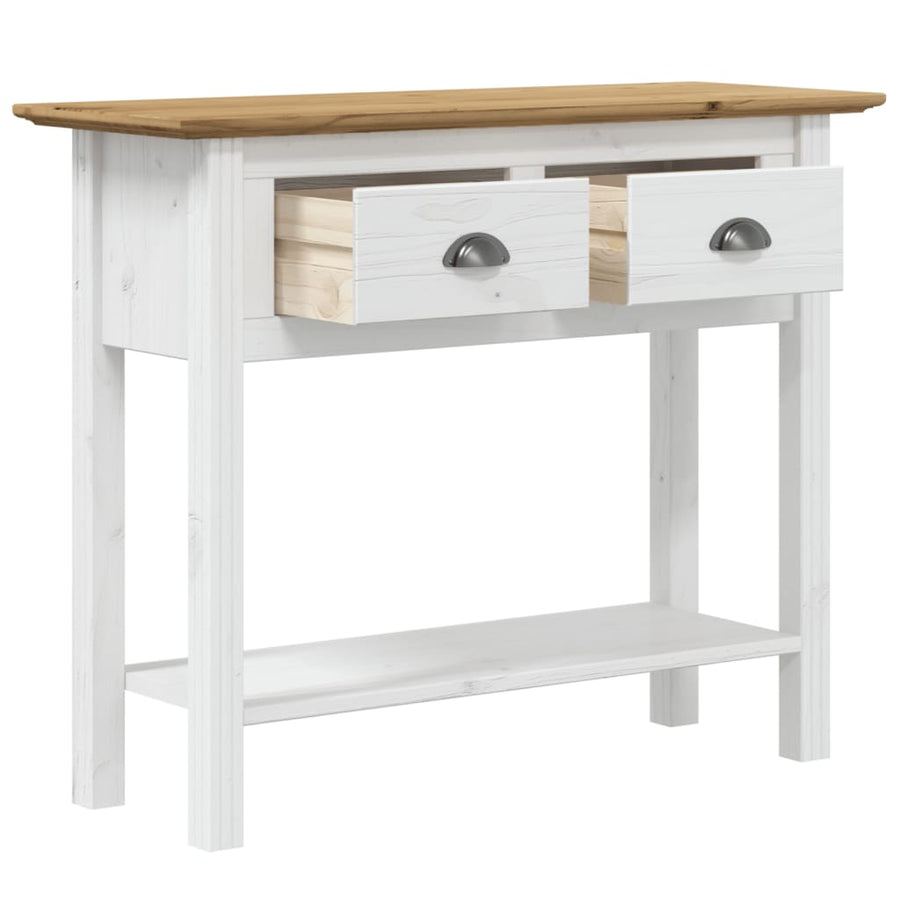 Wandtafel Bodo 90X34,5X73 Cm Massief Grenenhout Bruin