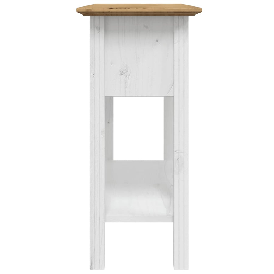 Wandtafel Bodo 90X34,5X73 Cm Massief Grenenhout Bruin