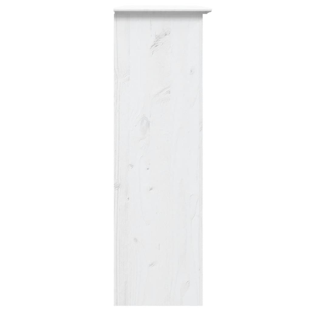 Kast Met Glazen Deuren Bodo Massief Grenenhout Wit