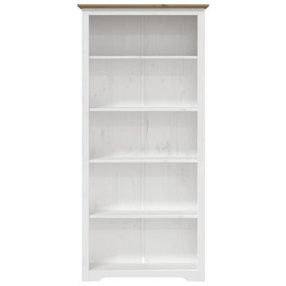 Boekenkast 5-Laags Bodo 80X38X180 Cm Massief Grenenhout Bruin
