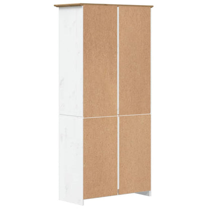 Boekenkast 5-Laags Bodo 80X38X180 Cm Massief Grenenhout Bruin