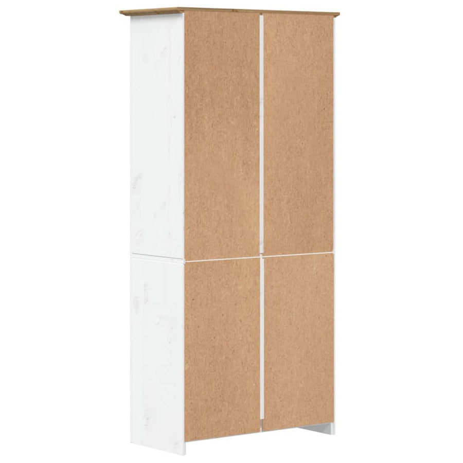 Boekenkast 5-Laags Bodo 80X38X180 Cm Massief Grenenhout Bruin