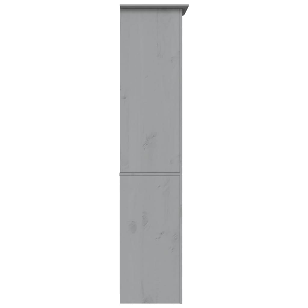Boekenkast 5-Laags Bodo 80X38X180 Cm Massief Grenenhout Grijs