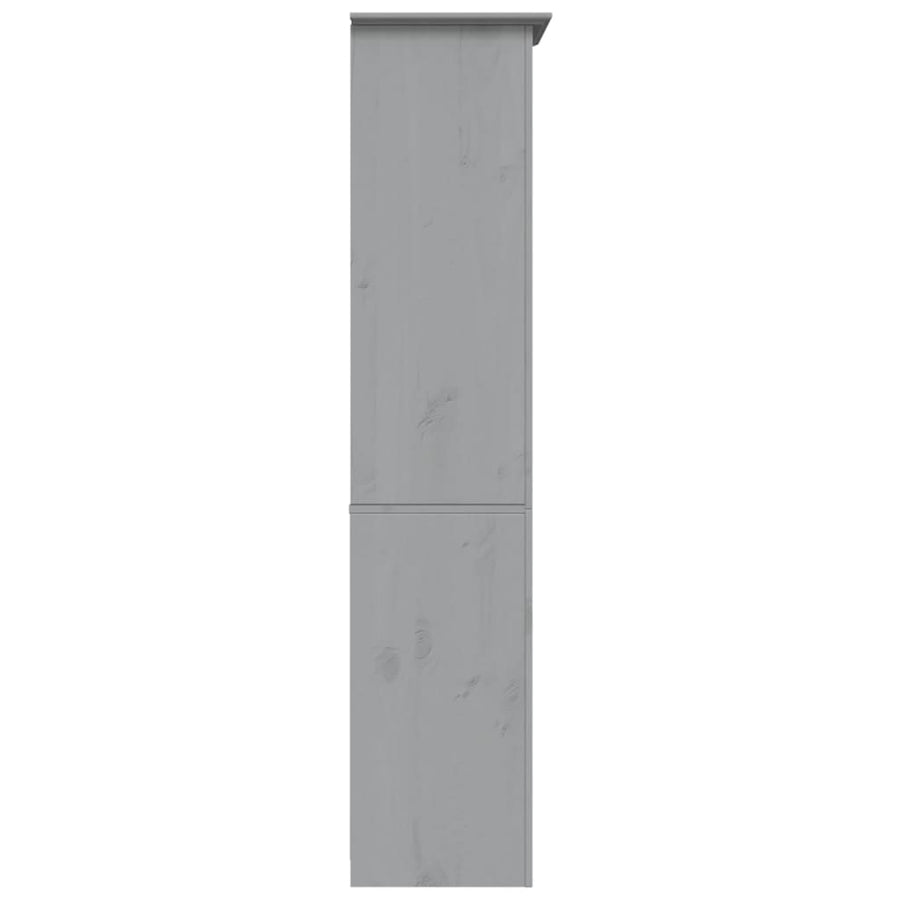 Boekenkast 5-Laags Bodo 80X38X180 Cm Massief Grenenhout Grijs