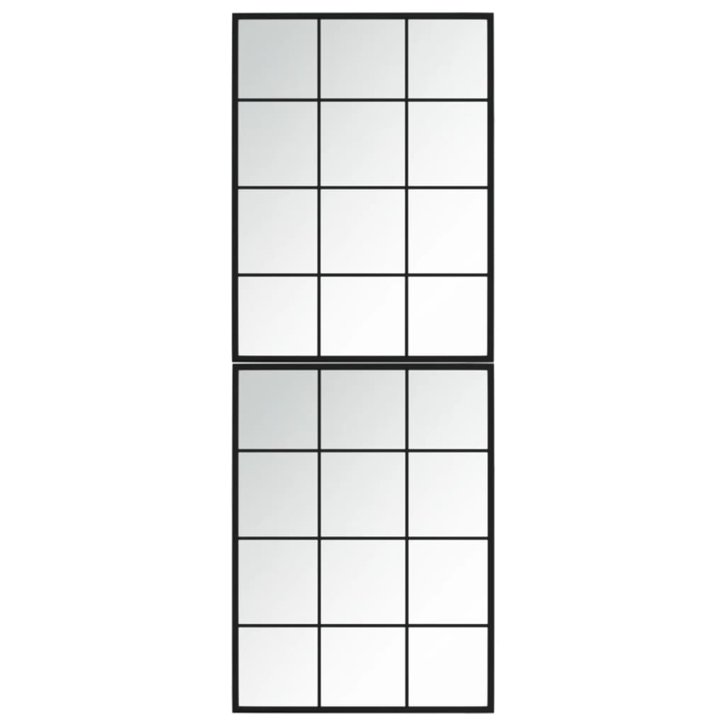 Wandspiegels Metaal Zwart 2 80 x 60 cm