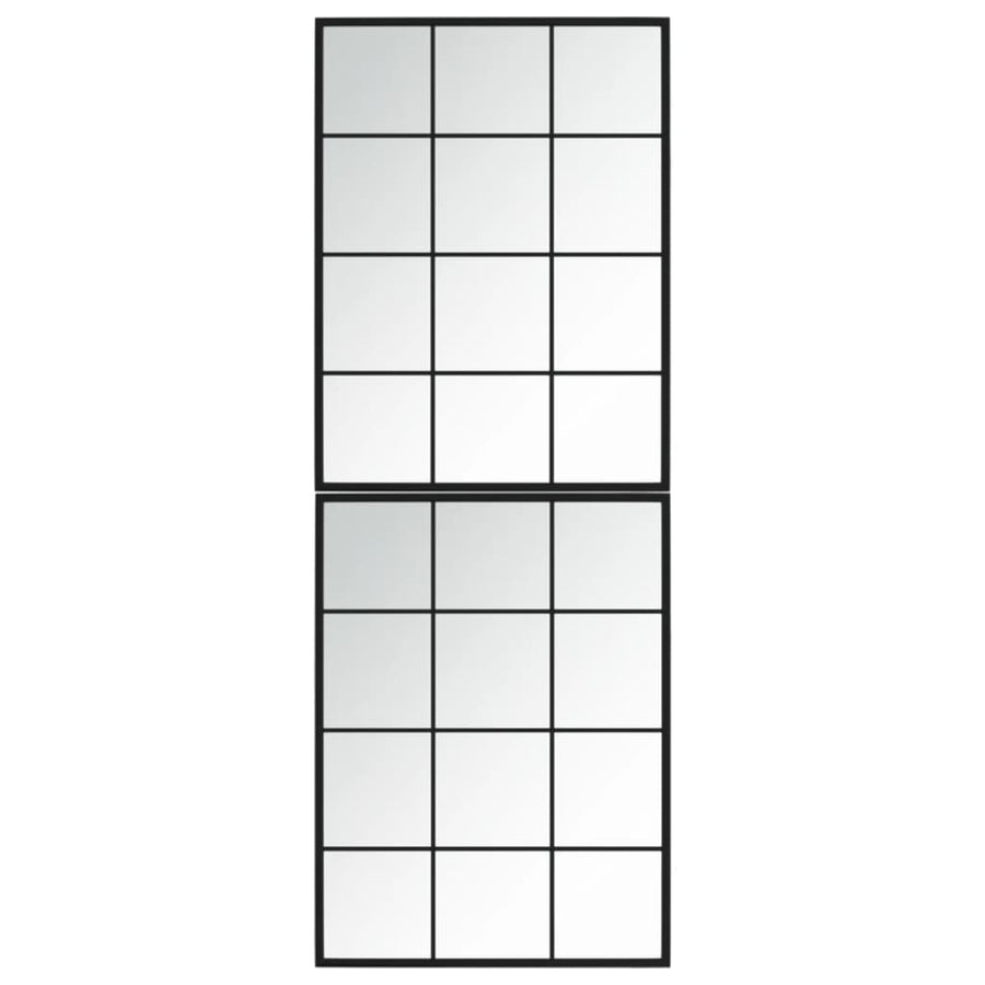 Wandspiegels Metaal Zwart 2 80 x 60 cm