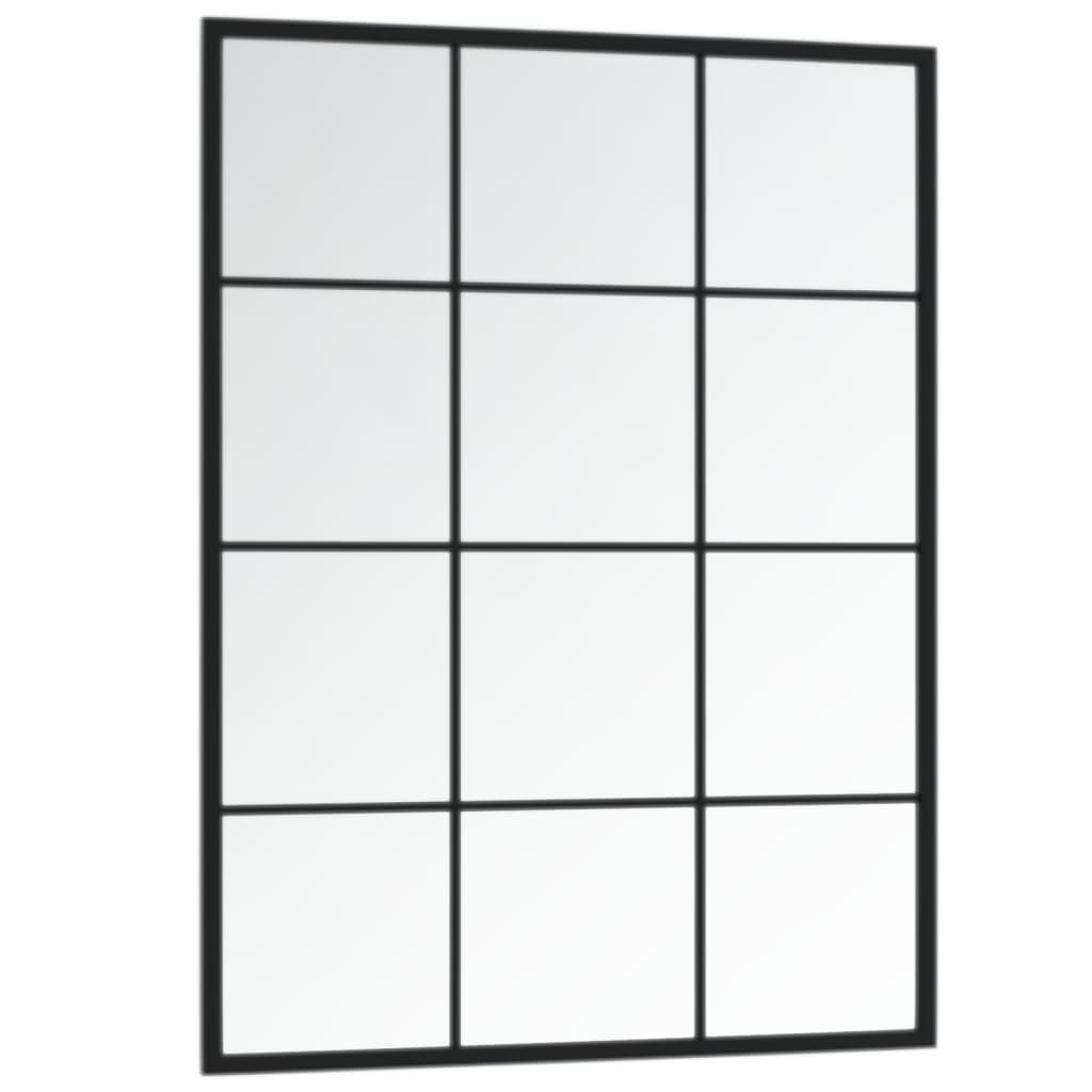 Wandspiegels Metaal Zwart 2 80 x 60 cm