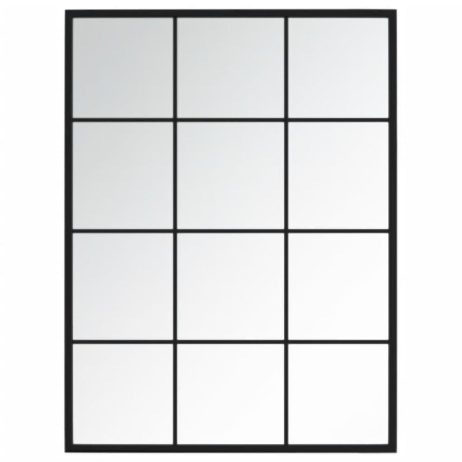 Wandspiegels Metaal Zwart 3 80 x 60 cm