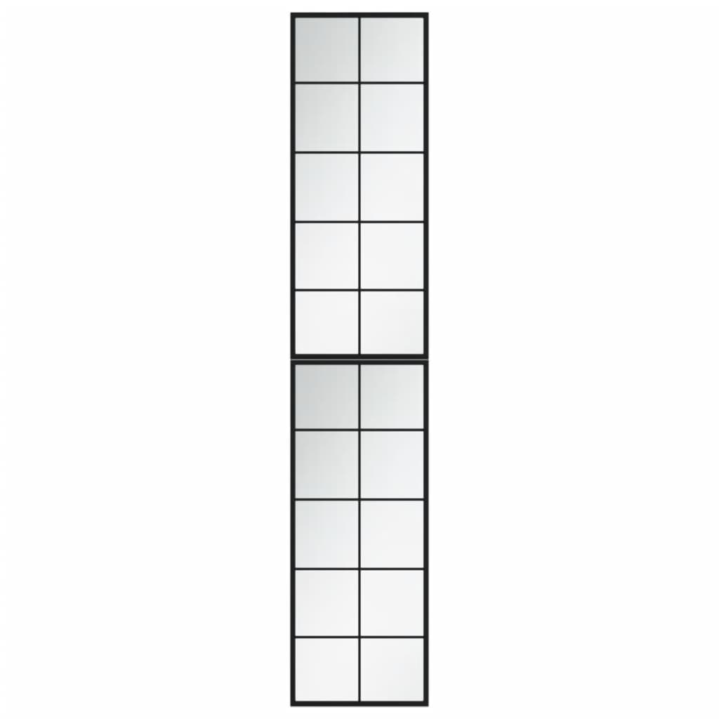 Wandspiegels Metaal Zwart 2 100 x 40 cm