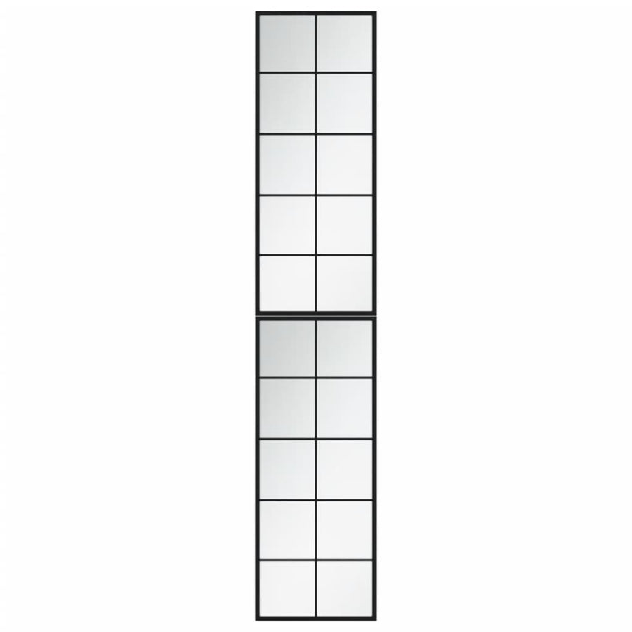 Wandspiegels Metaal Zwart 2 100 x 40 cm