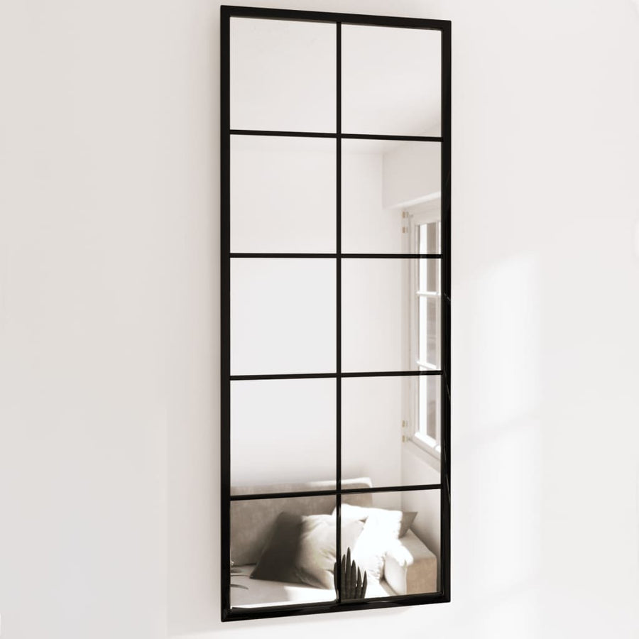 Wandspiegels Metaal Zwart 2 100 x 40 cm