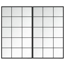 Wandspiegels Metaal Zwart 2 100 x 60 cm