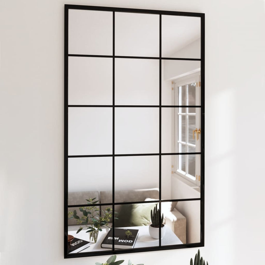 Wandspiegels Metaal Zwart 2 100 x 60 cm