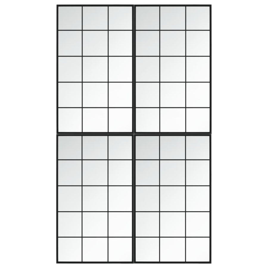 Wandspiegels Metaal Zwart 4 100 x 60 cm