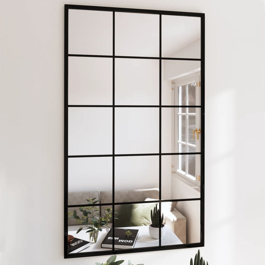 Wandspiegels Metaal Zwart 4 100 x 60 cm