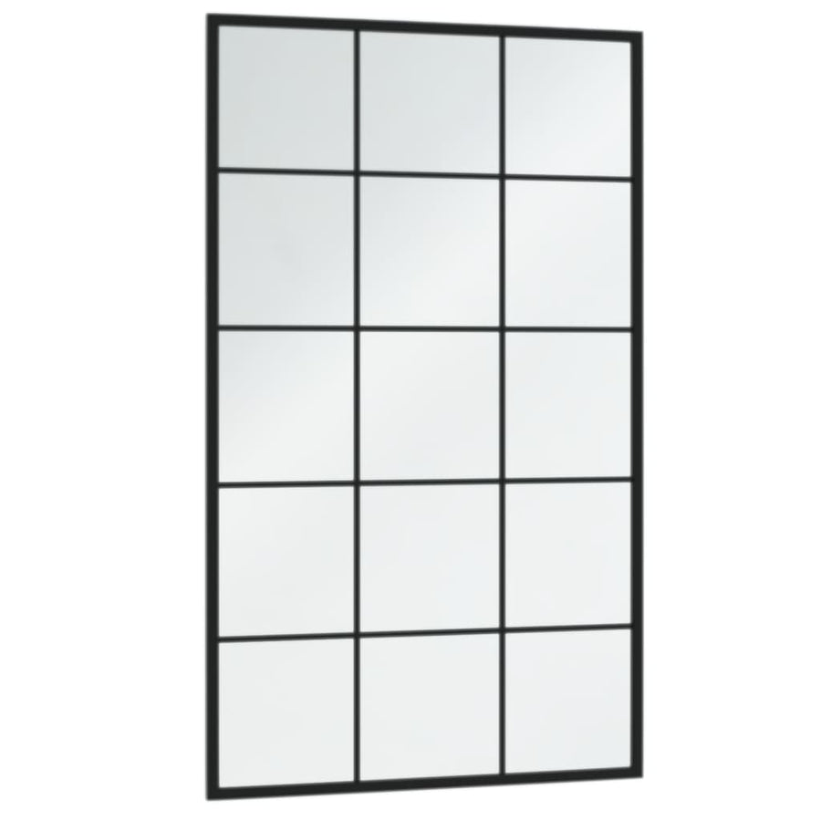 Wandspiegels Metaal Zwart 6 100 x 60 cm
