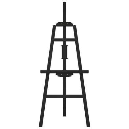 Schildersezel 53,5X95X127 Cm Massief Grenenhout Zwart