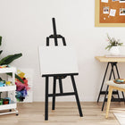 Artist easel 53.5x95x127 cm solid pine wood black