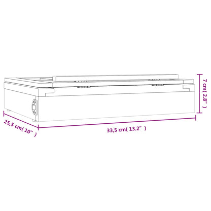 Tafelezel Met Lade 33,5X25,5X7 Cm Massief Grenenhout