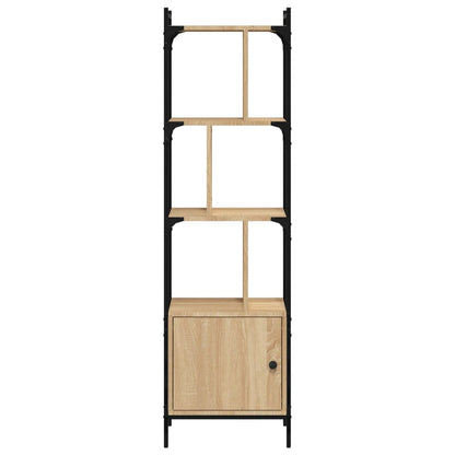 Boekenkast Met Deur 44,5X30X154,5 Cm Hout Kleurig 44.5 x 30 x 154.5 cm Sonoma eiken