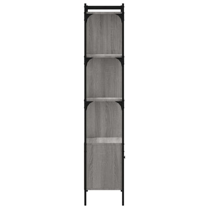 Boekenkast Met Deur 44,5X30X154,5 Cm Hout Grijs Sonoma Eiken