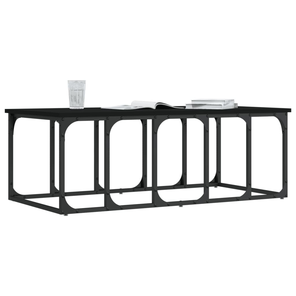 Salontafel 00X50X35,5 Cm Bewerkt Hout Zwart