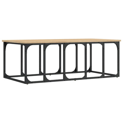 Salontafel 100x50x35,5 cm bewerkt hout sonoma eikenkleurig