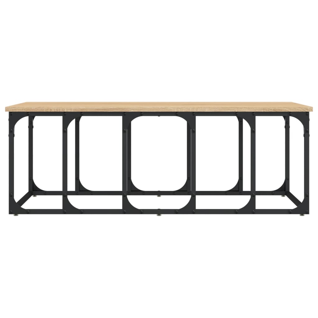 Salontafel 100x50x35,5 cm bewerkt hout sonoma eikenkleurig