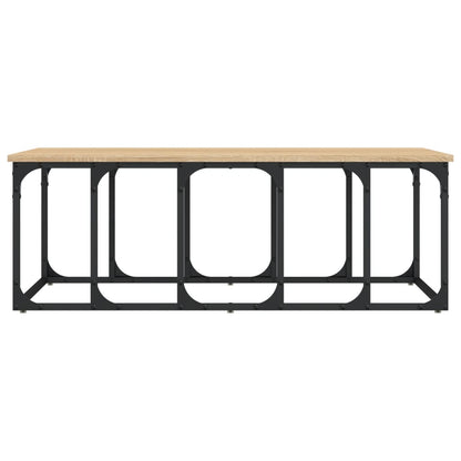 Salontafel 100x50x35,5 cm bewerkt hout sonoma eikenkleurig