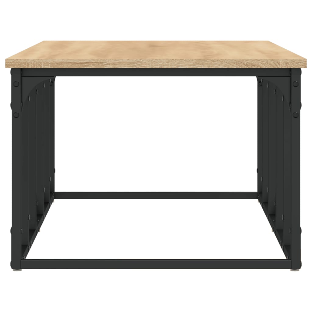 Salontafel 100x50x35,5 cm bewerkt hout sonoma eikenkleurig
