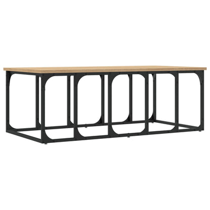Salontafel 100x50x35,5 cm bewerkt hout sonoma eikenkleurig