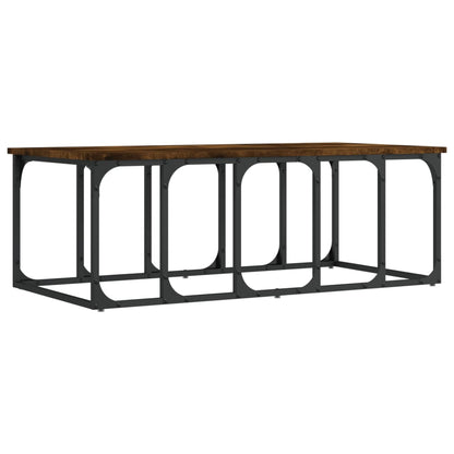 Salontafel 00X50X35,5 Cm Bewerkt Hout Kleurig Gerookt eiken
