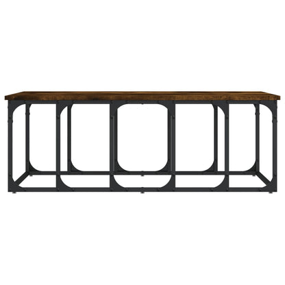 Salontafel 00X50X35,5 Cm Bewerkt Hout Kleurig Gerookt eiken