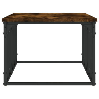 Salontafel 00X50X35,5 Cm Bewerkt Hout Kleurig Gerookt eiken