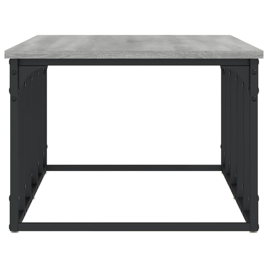 Salontafel 00X50X35,5 Cm Bewerkt Hout Eikenkleur Grijs sonoma