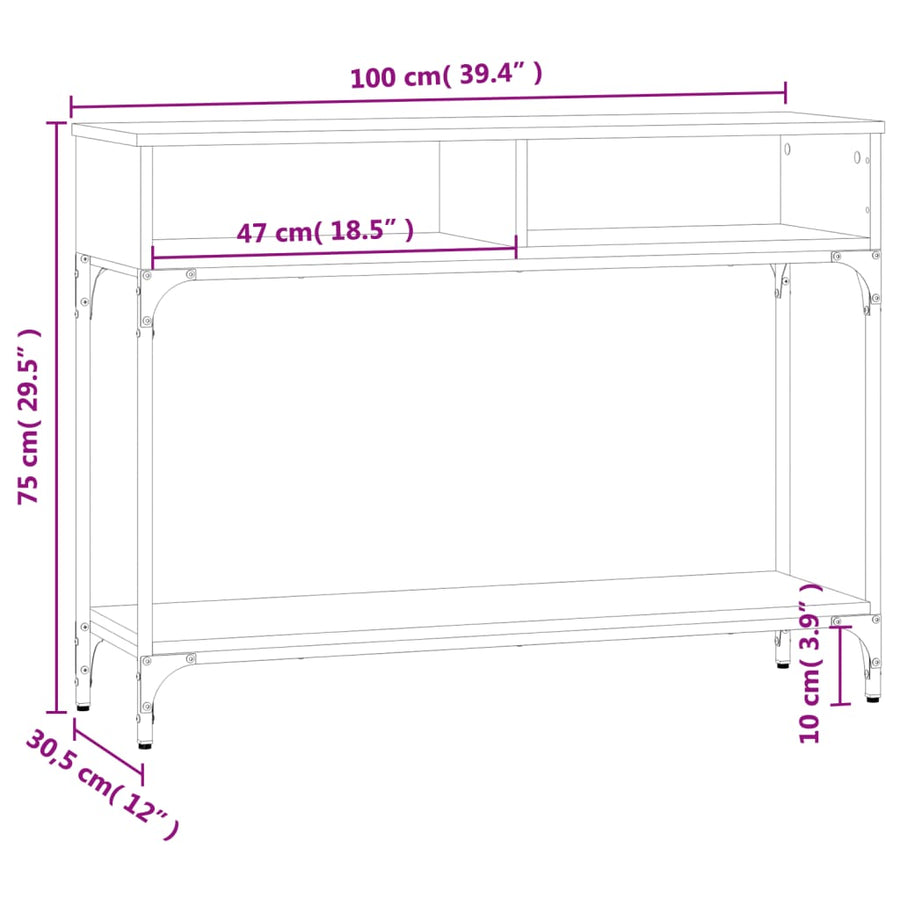 Wandtafel 00X30,5X75 Cm Bewerkt Hout Zwart