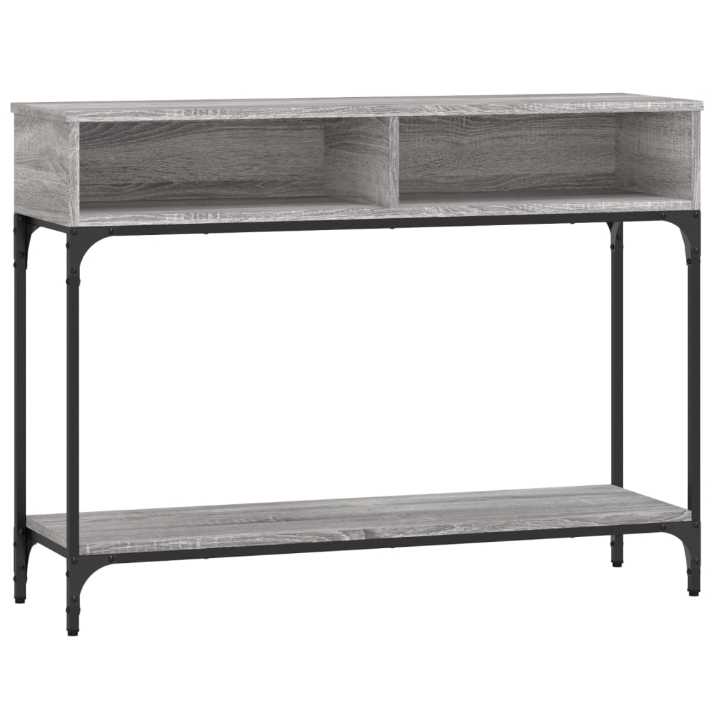 Wandtafel 100X30,5X75 Cm Bewerkt Hout Grijs Sonoma Eikenkleurig