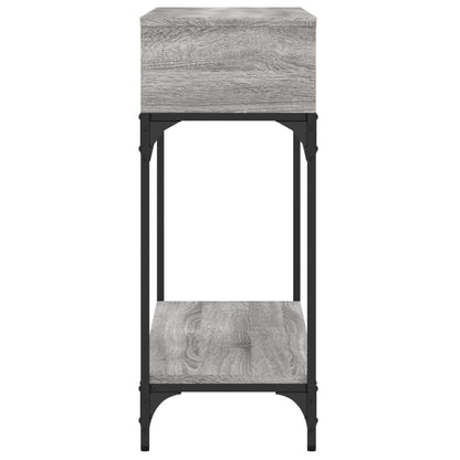 Wandtafel 100X30,5X75 Cm Bewerkt Hout Grijs Sonoma Eikenkleurig
