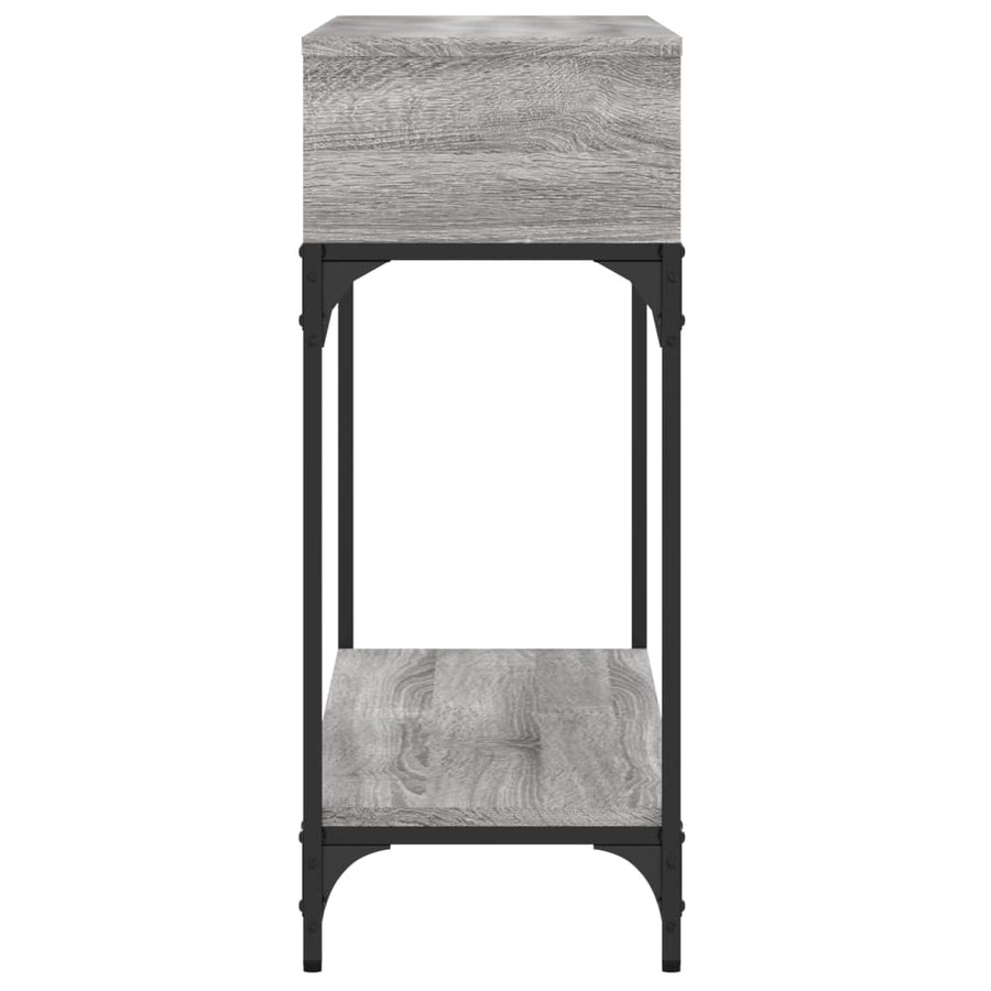Wandtafel 100X30,5X75 Cm Bewerkt Hout Grijs Sonoma Eikenkleurig