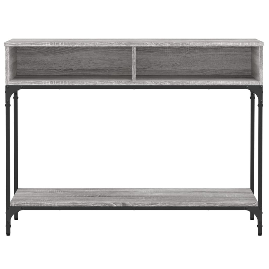 Wandtafel 100X30,5X75 Cm Bewerkt Hout Grijs Sonoma Eikenkleurig