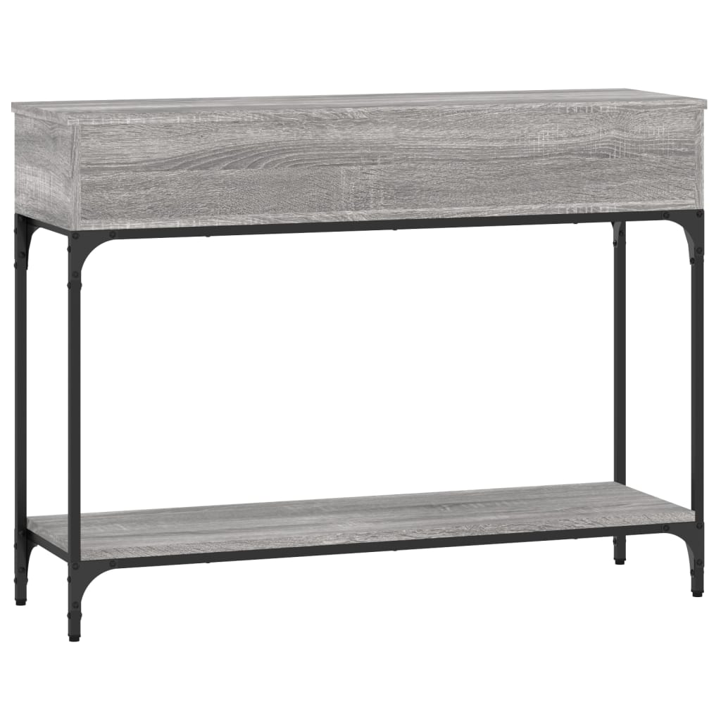 Wandtafel 100X30,5X75 Cm Bewerkt Hout Grijs Sonoma Eikenkleurig